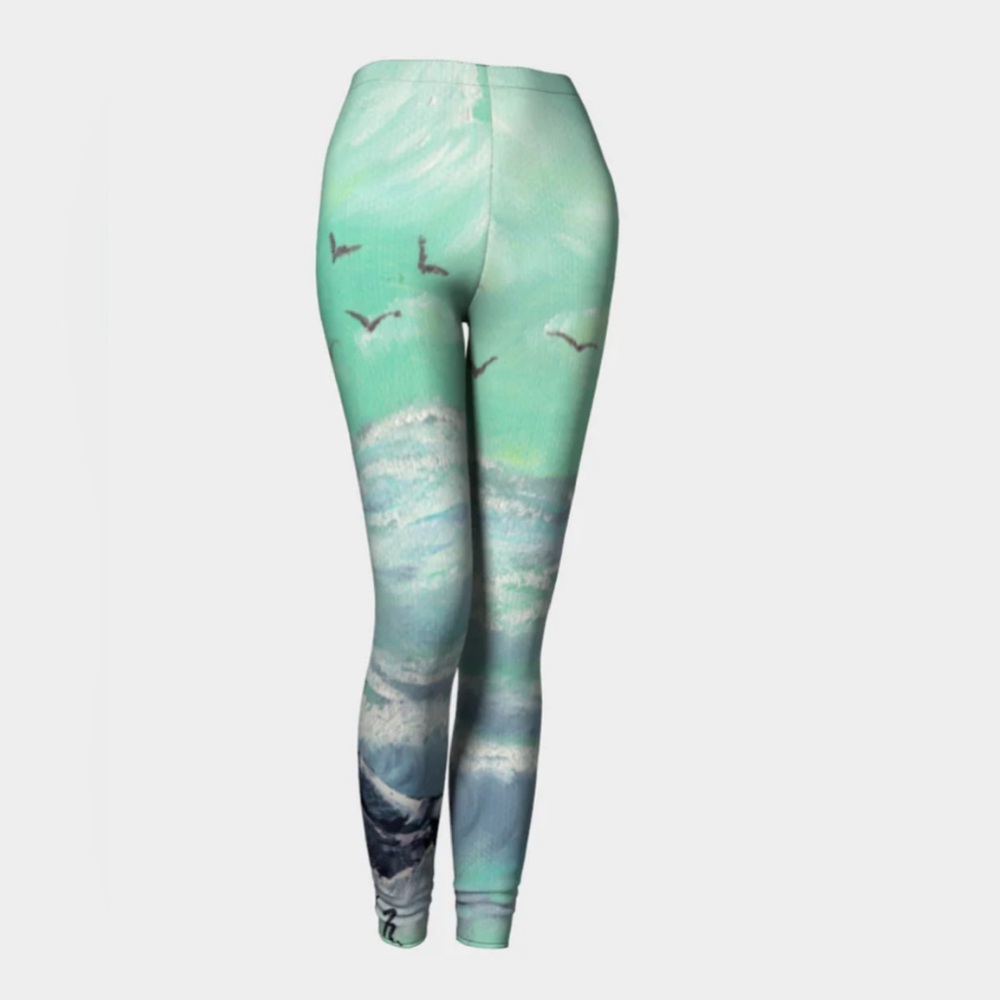 KRISTINA BENSON Wearable Art "Mother Teresa" Leggings